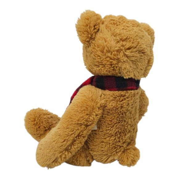 J Bear Ollie Plush Plaid Scarf 16" Teddy Bear Stuffed Animal Toy 2016 Jo-Ann - Picture 9 of 13